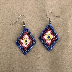 Handmade Multicolored Eye Earrings